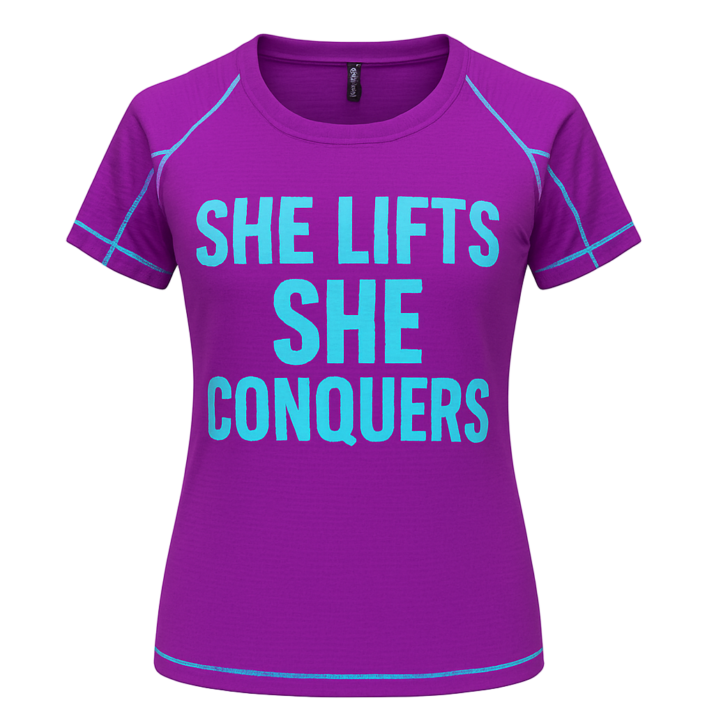 She Lifts She Conquers Women’s Tee