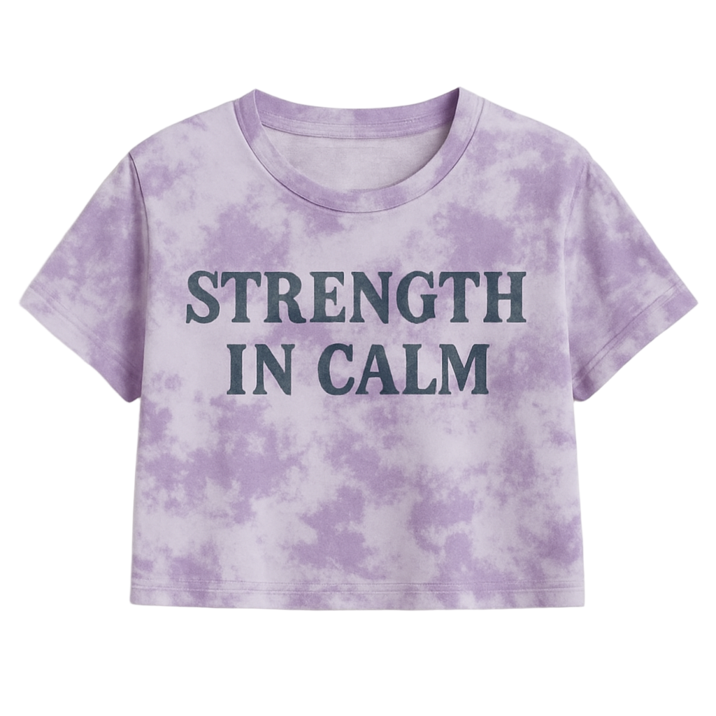 STRENGTH IN CALM CROPPED WOMEN’S TEE