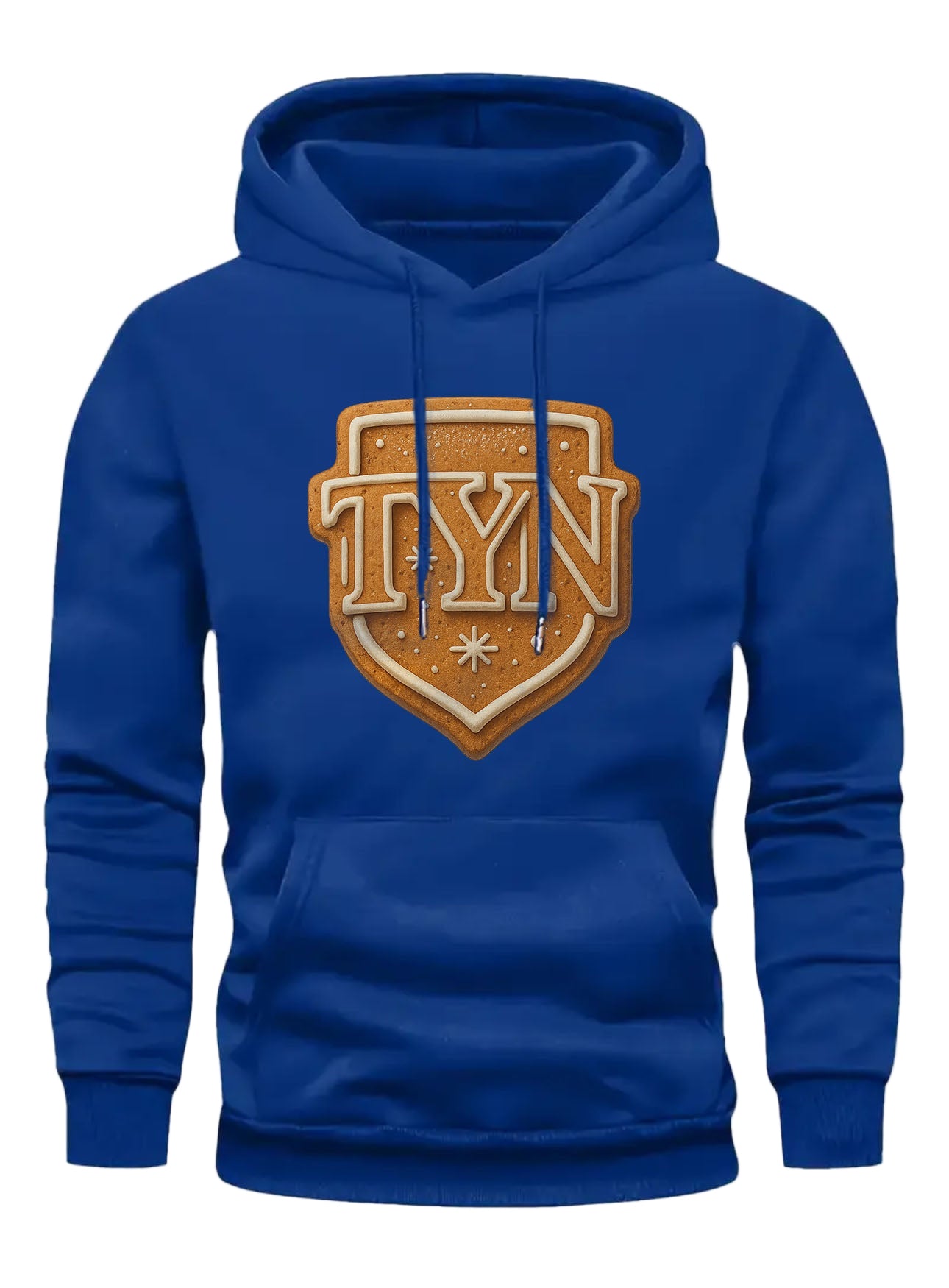 TYN “Gingerbread Shield” Hoodie – Royal Blue