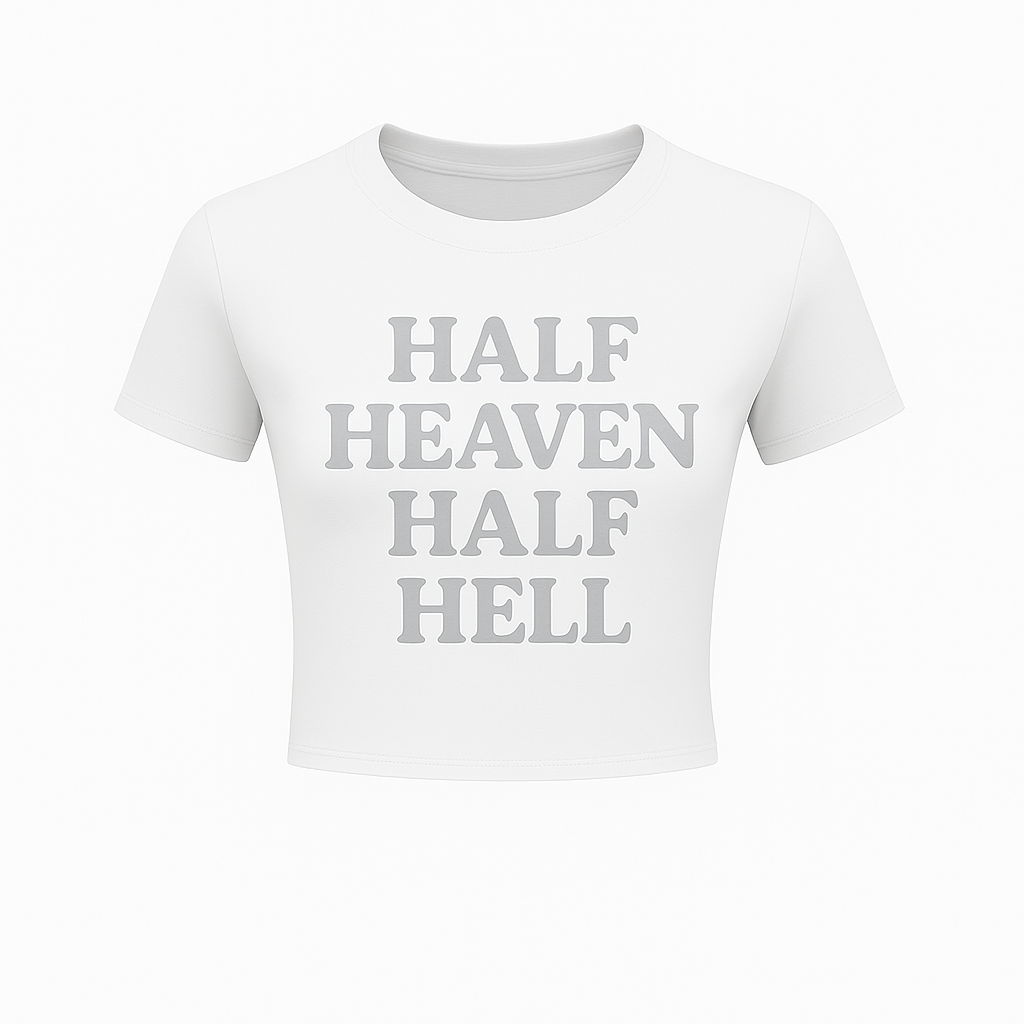 Half Heaven Half Hell Crop Tee