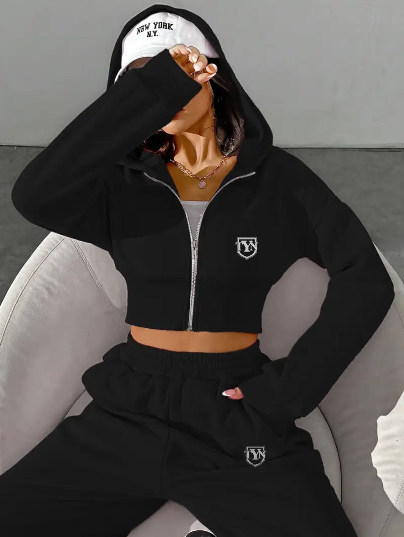 Women’s TYN Logo Zip Hoodie Set