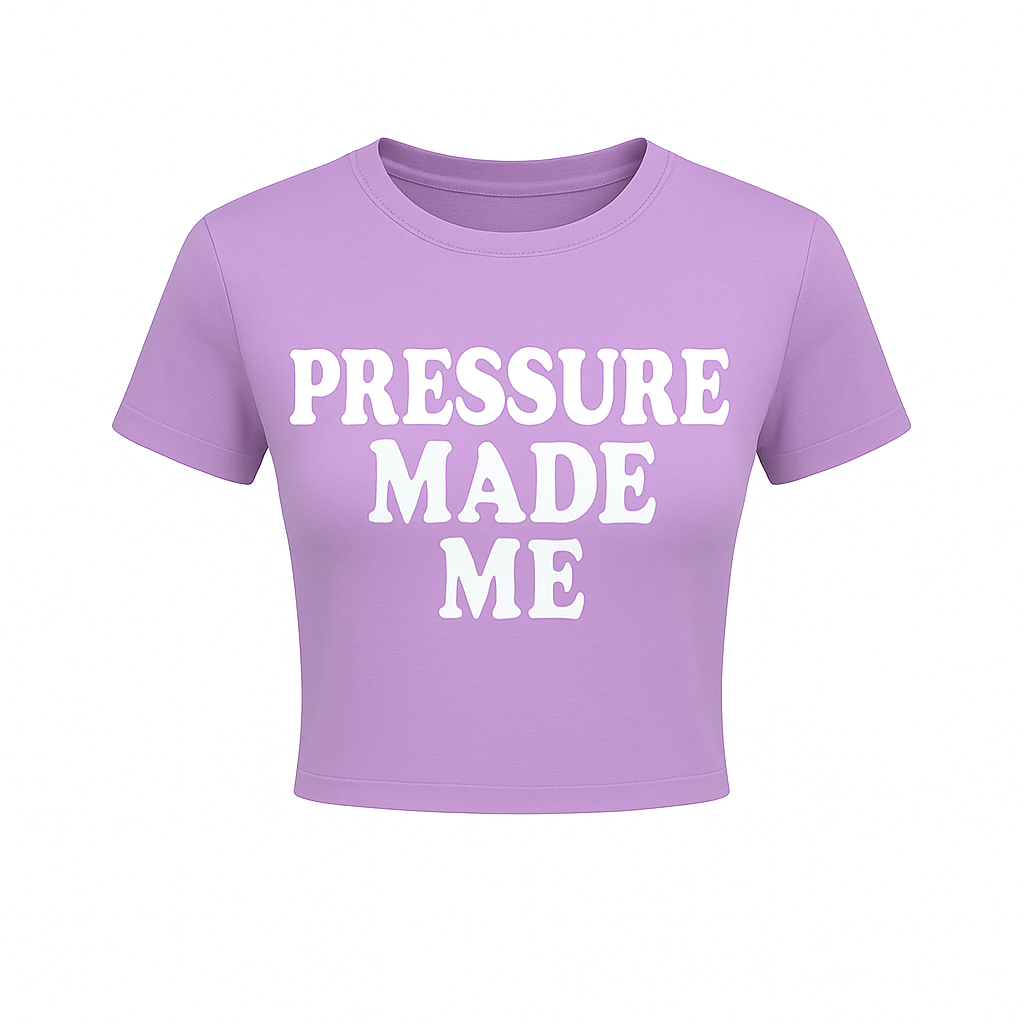 Pressure Made Me Crop Tee (Women’s)