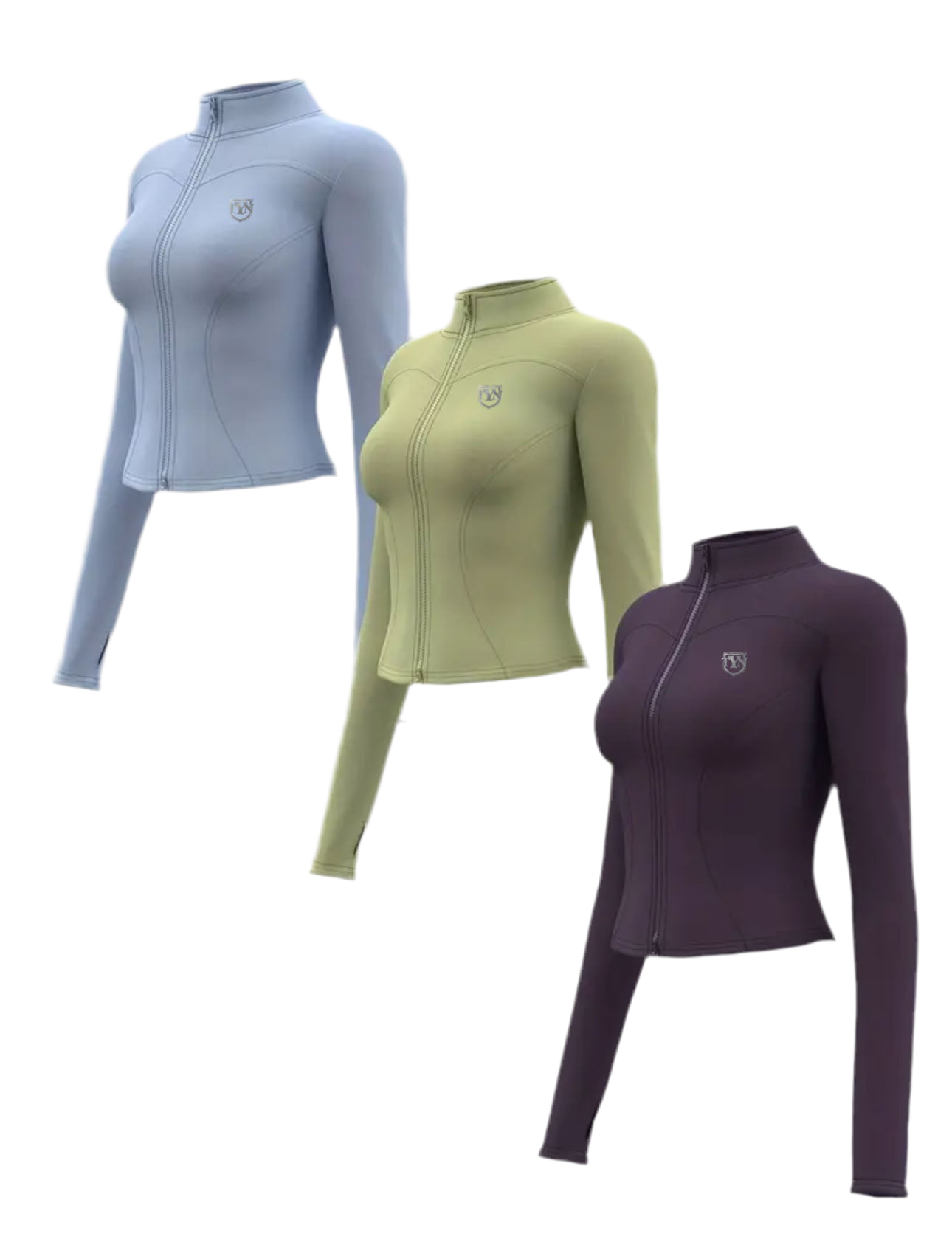 TYN Reflective Zip-Up Jacket (3-Pack) – Women’s Activewear