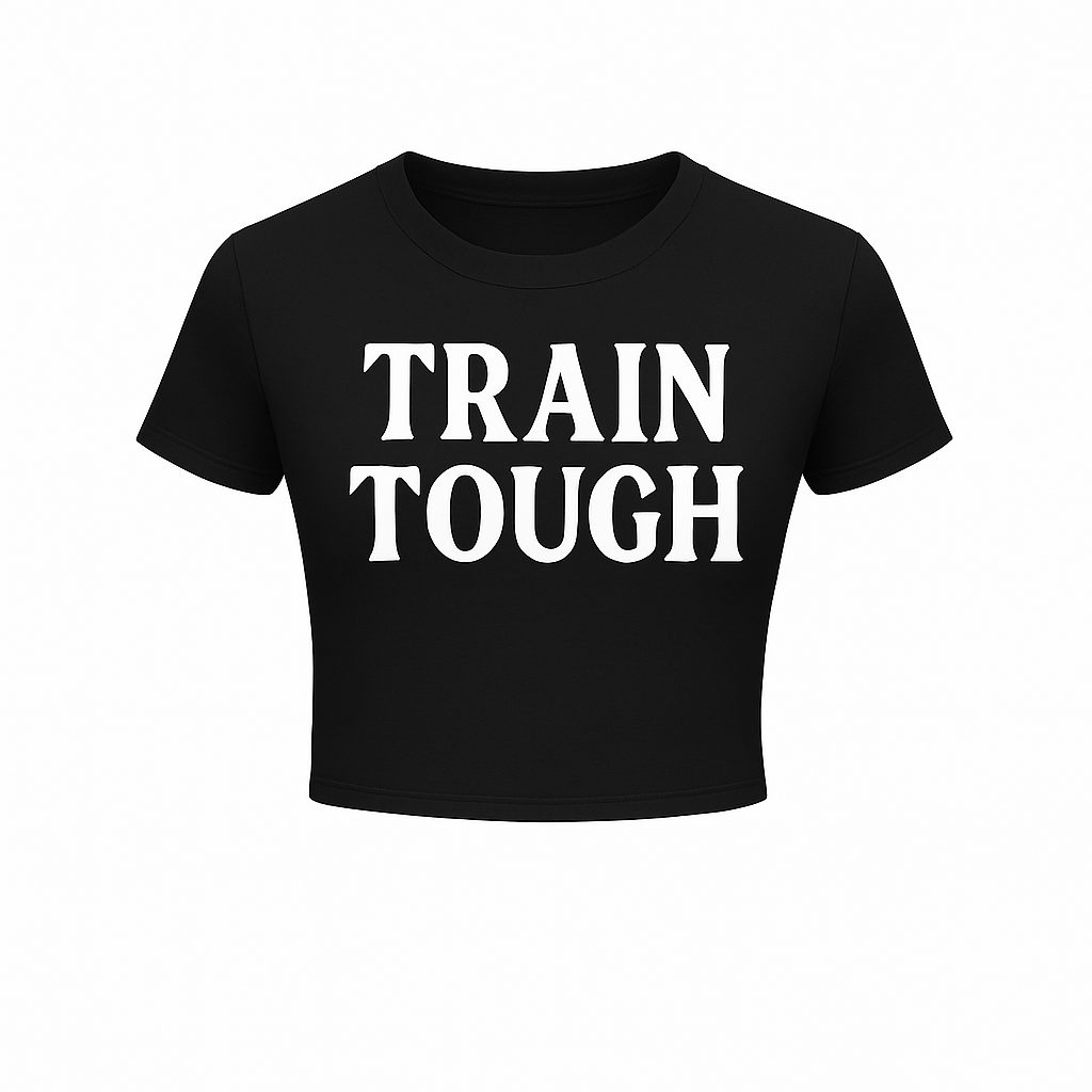 Amber “Train Tough” Tee – Black