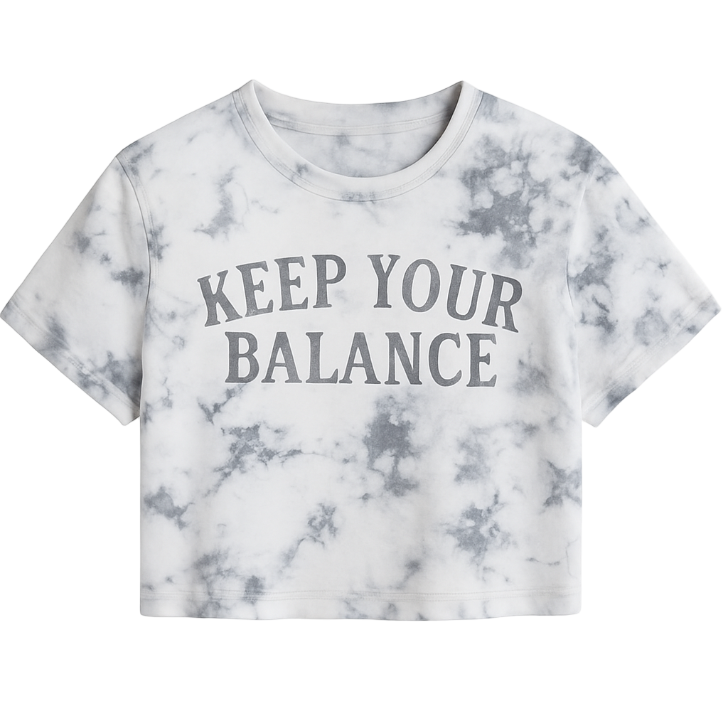KEEP YOUR BALANCE CROPPED WOMEN’S TEE