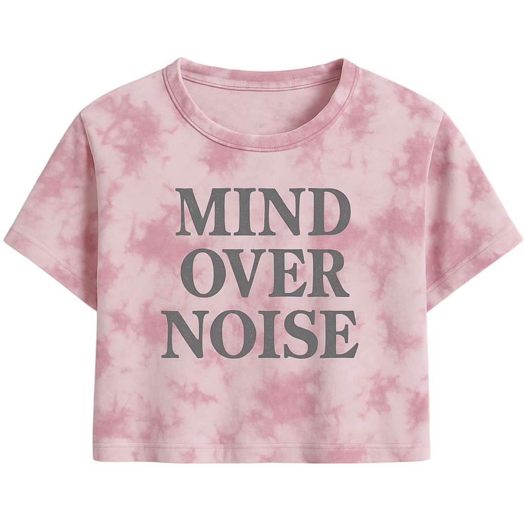 MIND OVER NOISE CROPPED WOMEN’S TEE