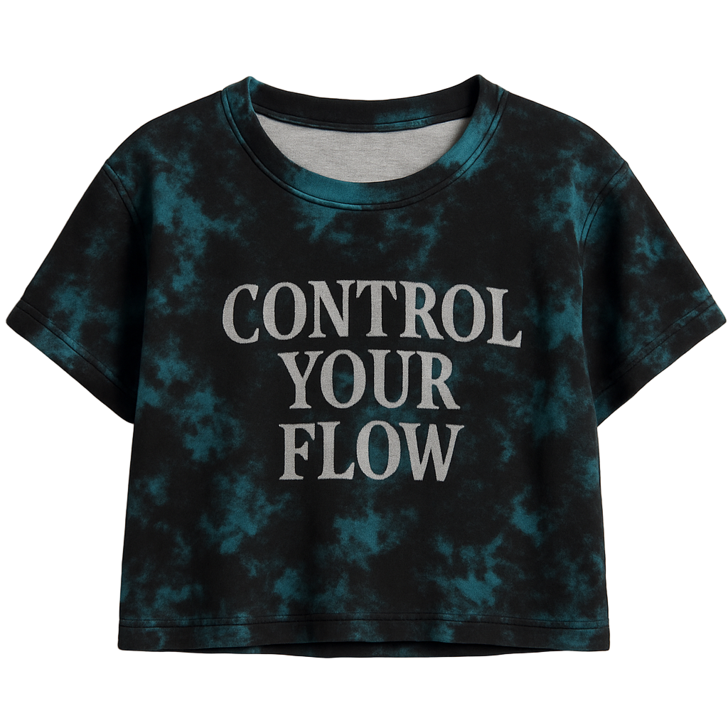 CONTROL YOUR FLOW CROPPED WOMEN’S TEE