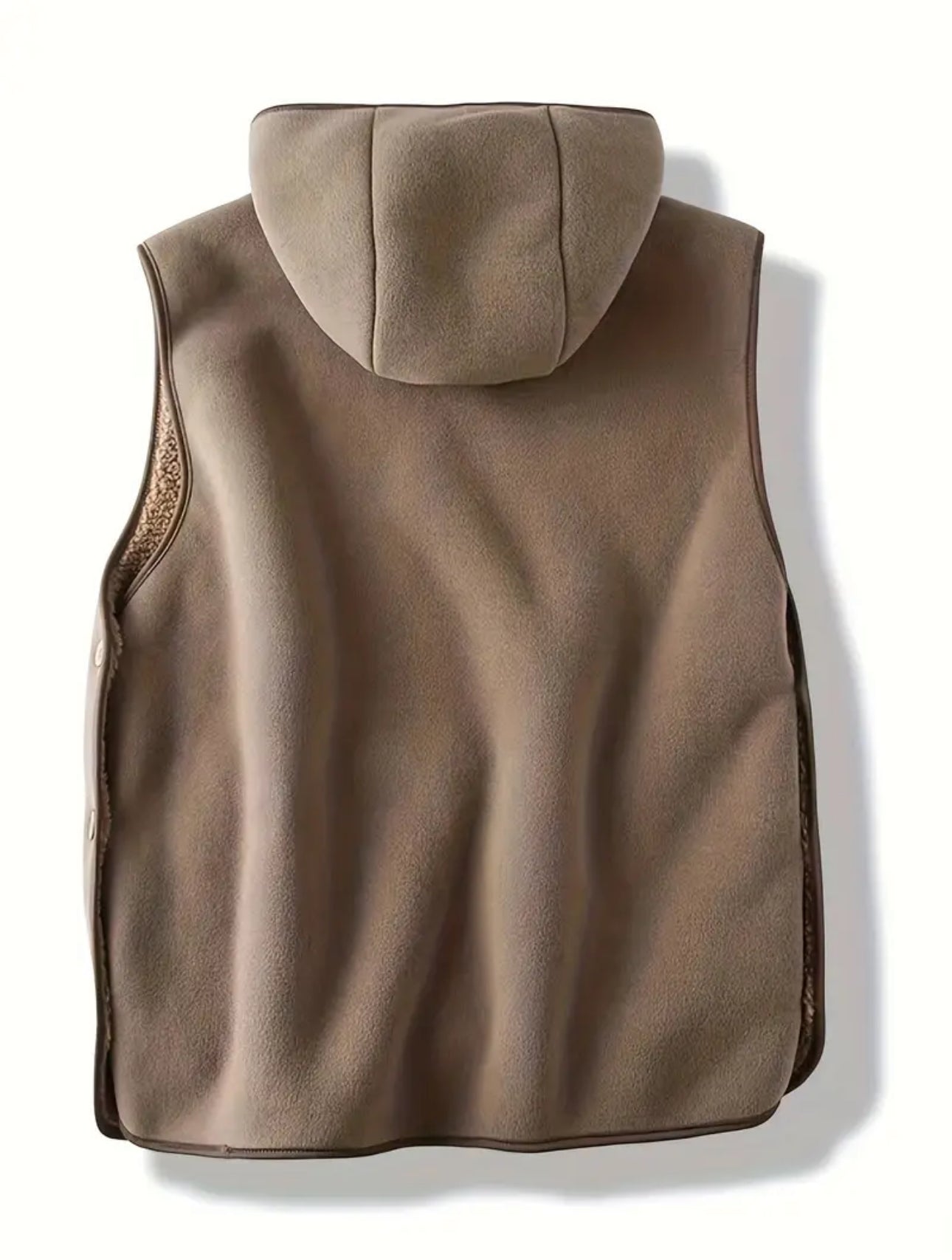 TYN Unisex Cozy Crest Hooded Fleece Vest