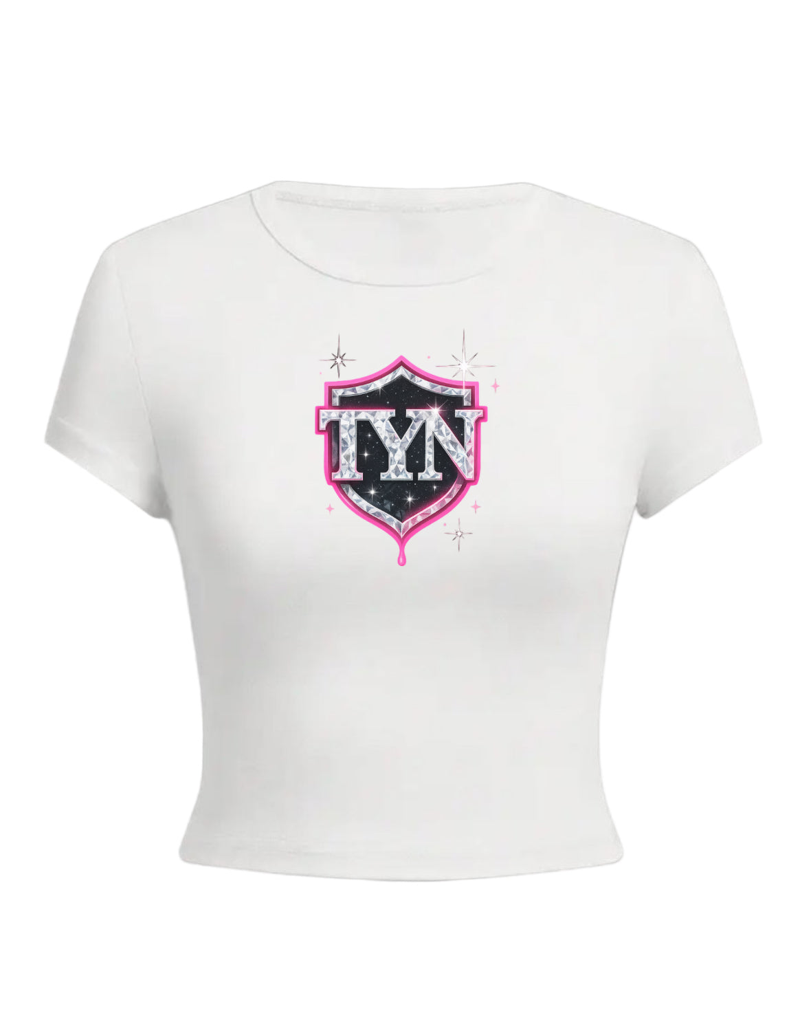 TYN Women’s Diamond Sparkle Shield Crop Top