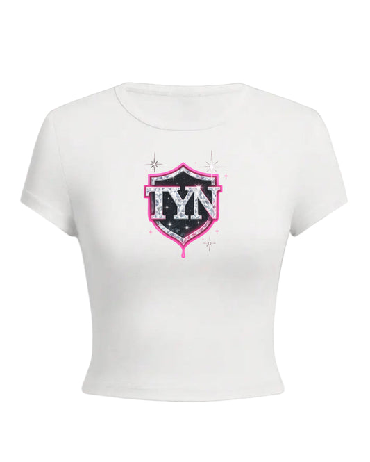 TYN Women’s Diamond Sparkle Shield Crop Top