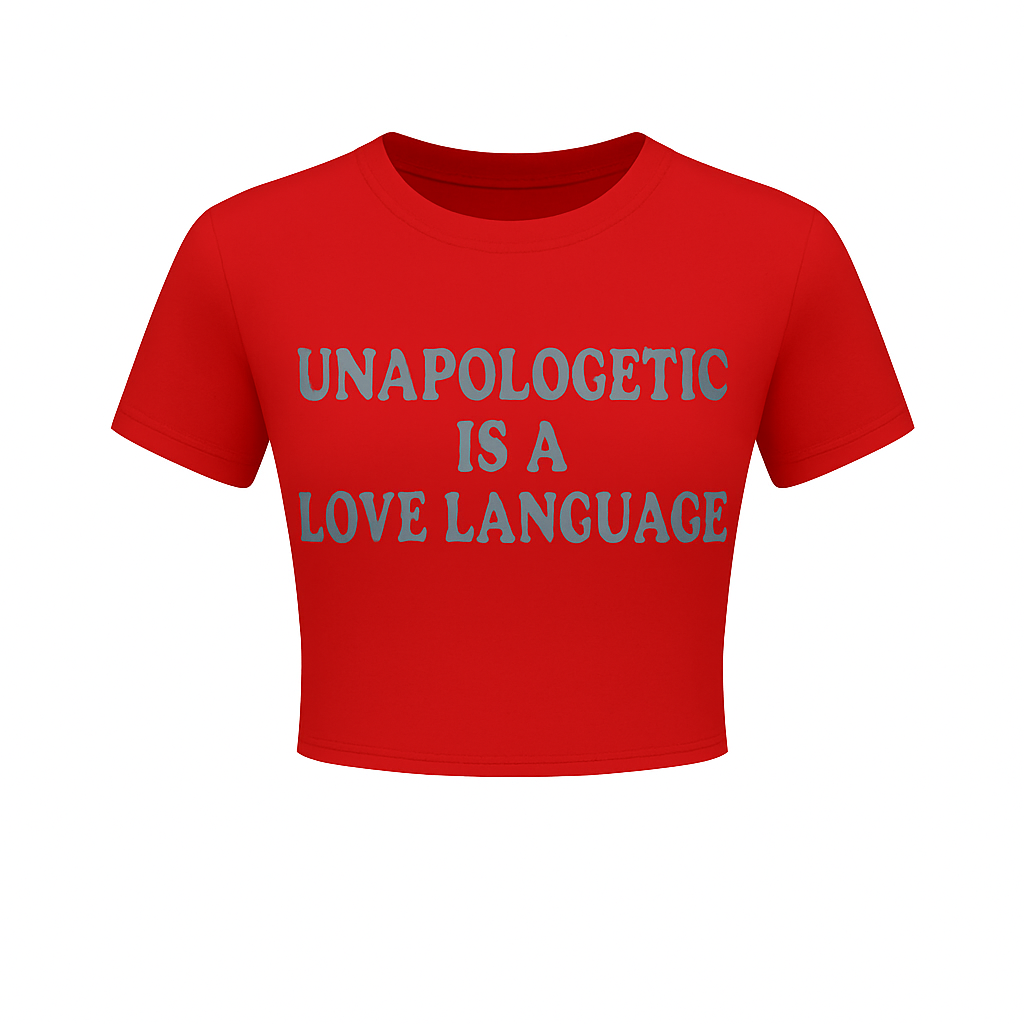 Unapologetic Is A Love Language Crop Tee (Women’s)