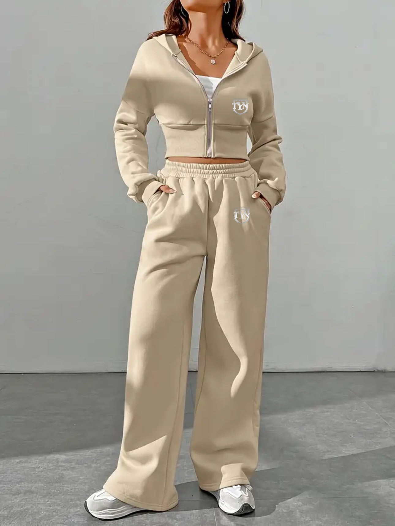 Women’s TYN Logo Zip Hoodie Set