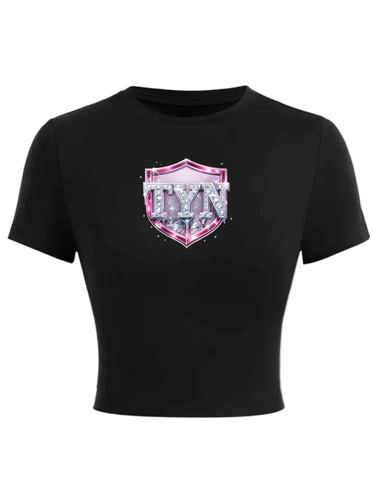 TYN Women’s Diamond Frost Shield Crop Tee