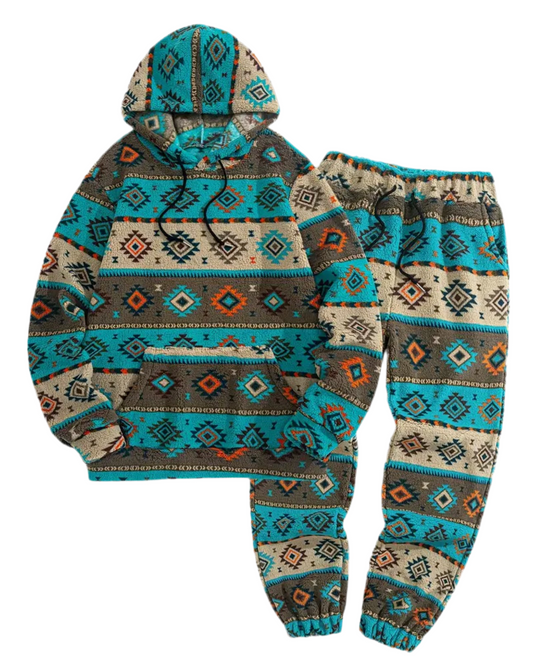 Plush Fusion Double-Sided Print Tracksuit