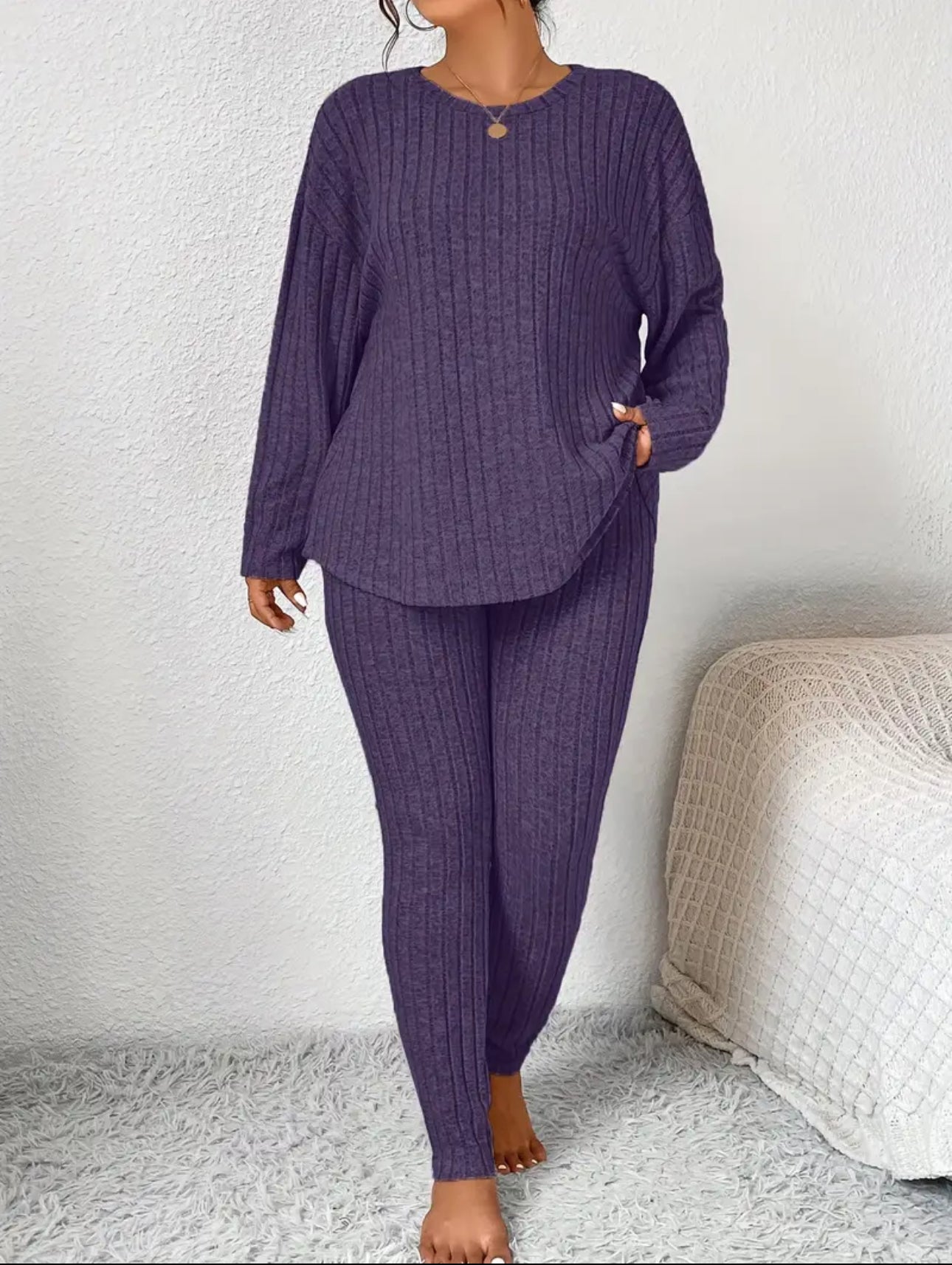Plus Size CozyForm Ribbed Two-Piece