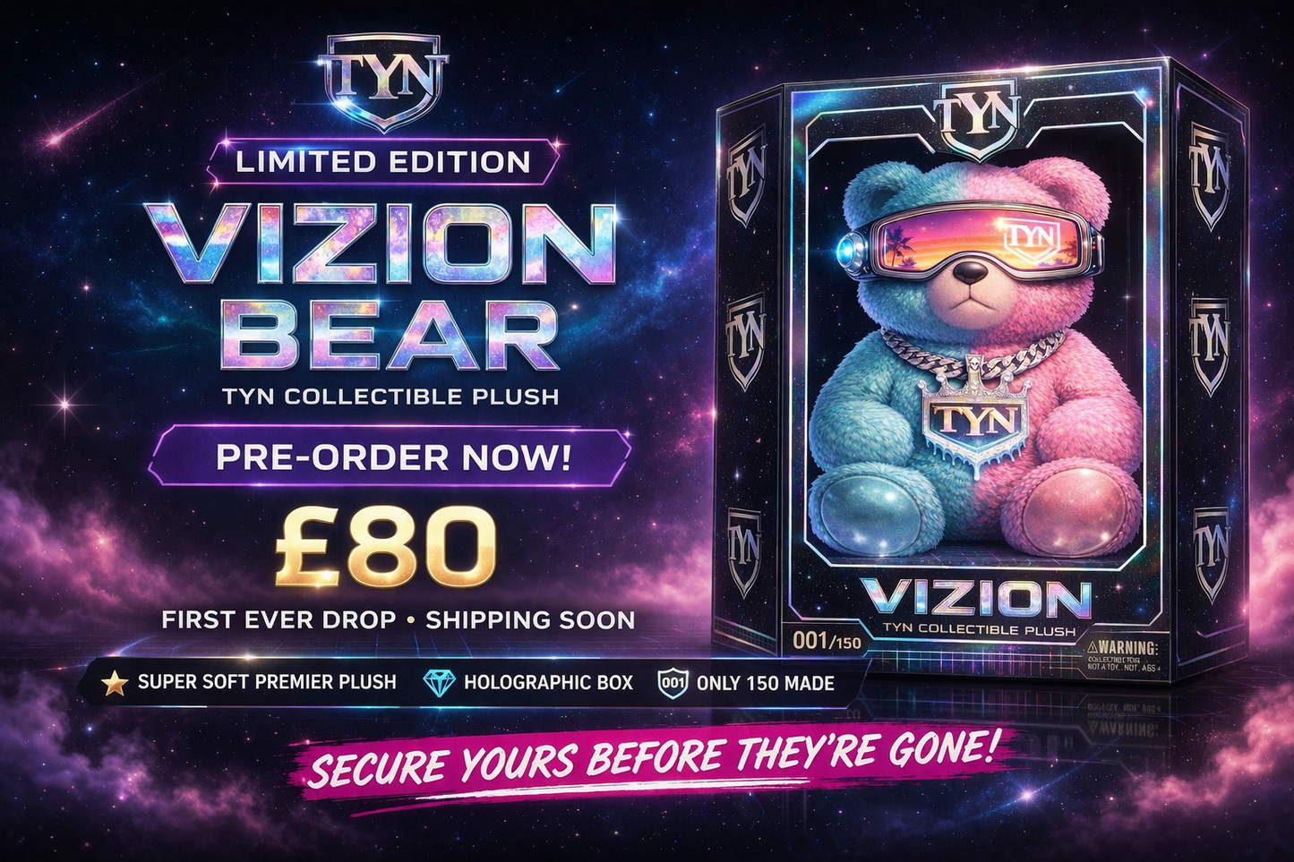 TYN VIZION BEAR™ Limited Edition Collectible Plush
