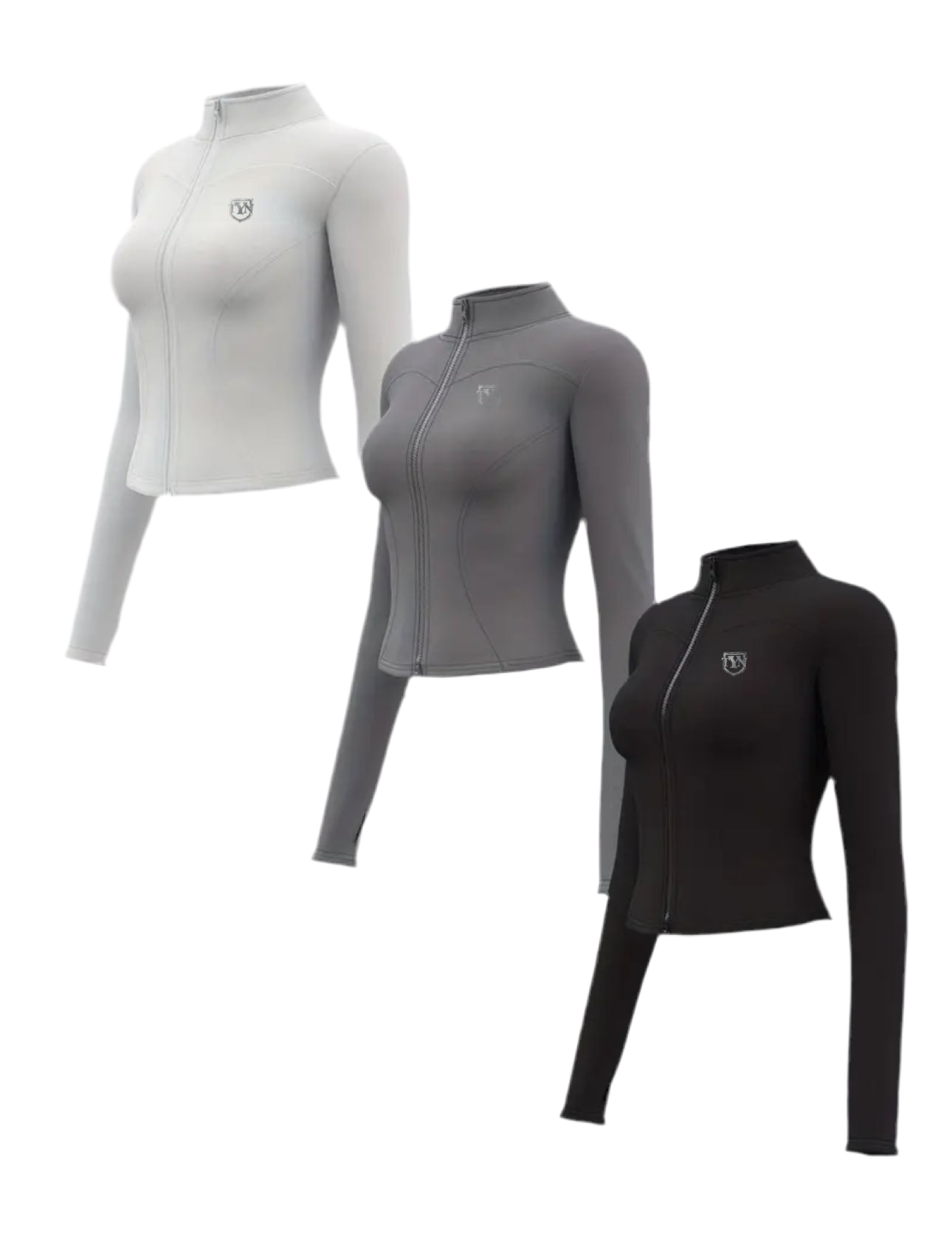 TYN Reflective Zip-Up Jacket (3-Pack) – Women’s Activewear