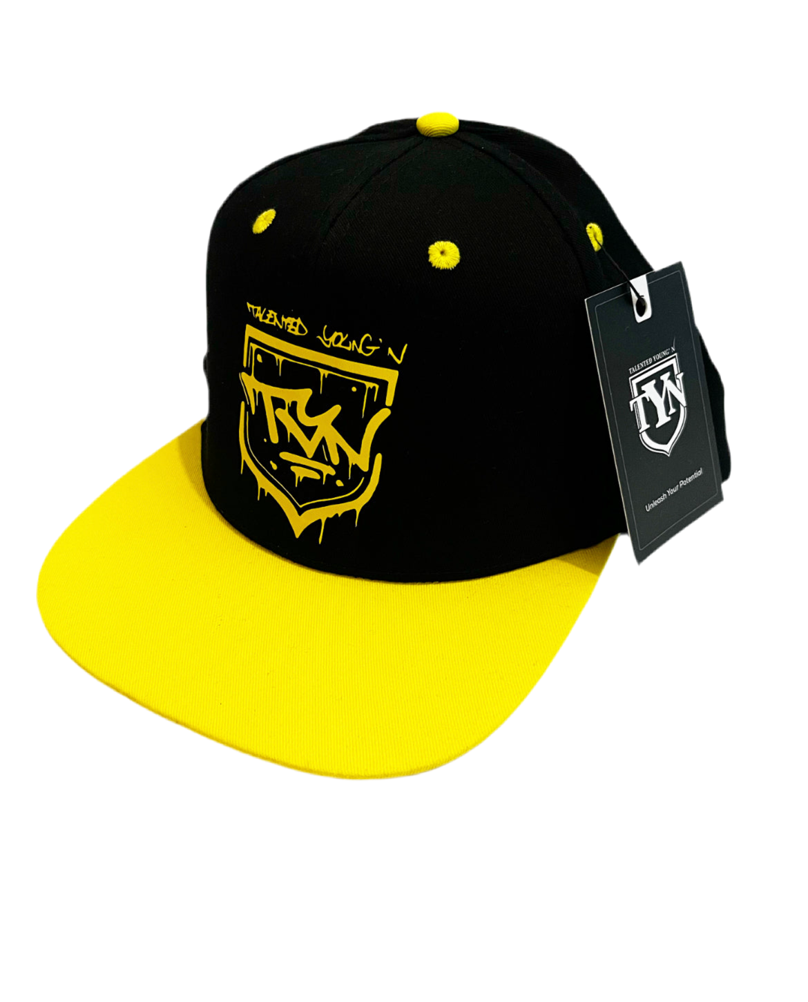 TYN Graffiti Snapback – Yellow & Black