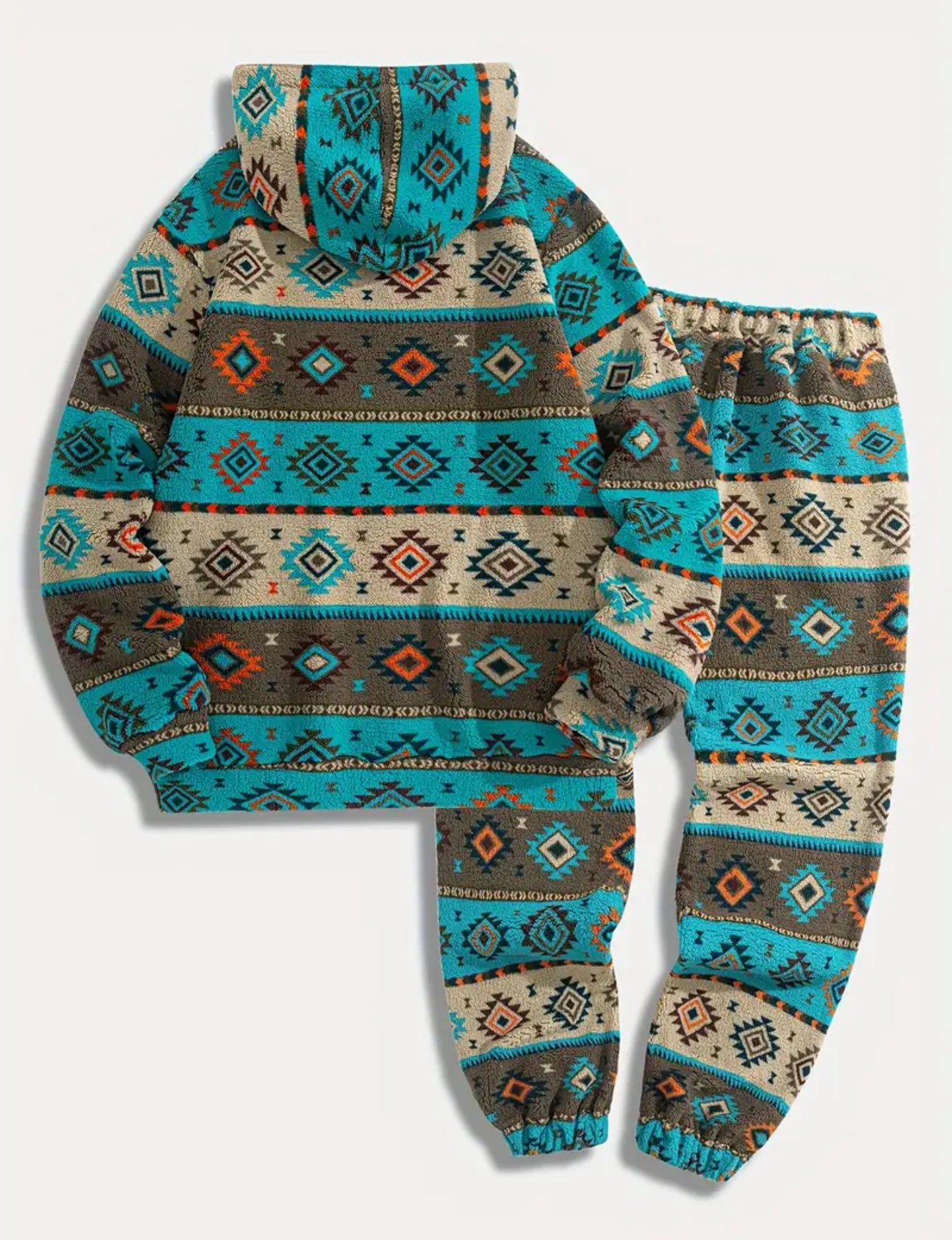 Plush Fusion Double-Sided Print Tracksuit