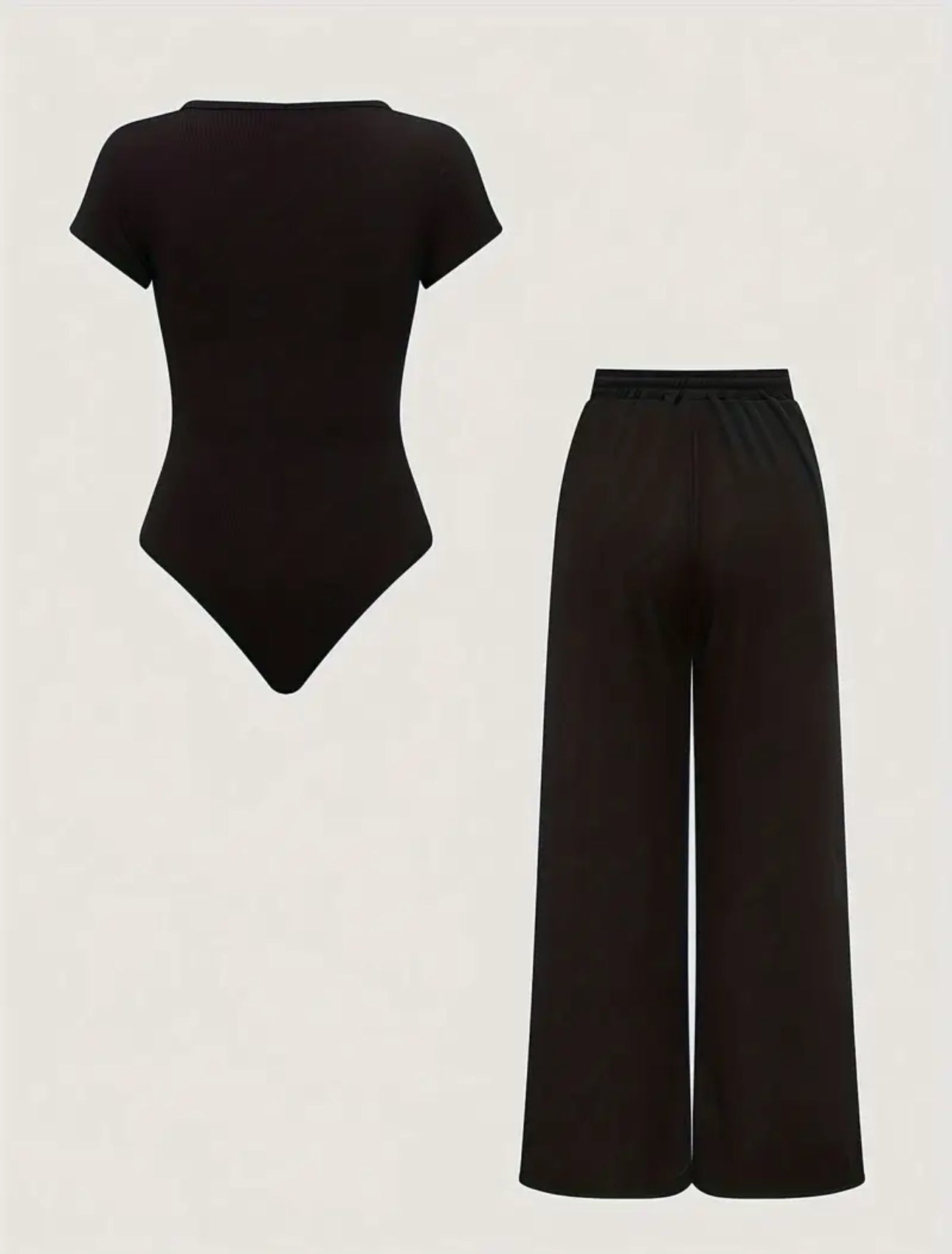 TYN Women’s 2-Piece Jumpsuit + Wide-Leg Pants Set