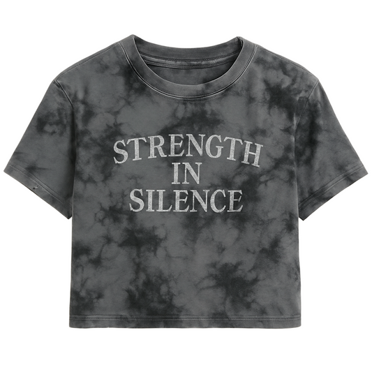 STRENGTH IN SILENCE CROPPED WOMEN’S TEE