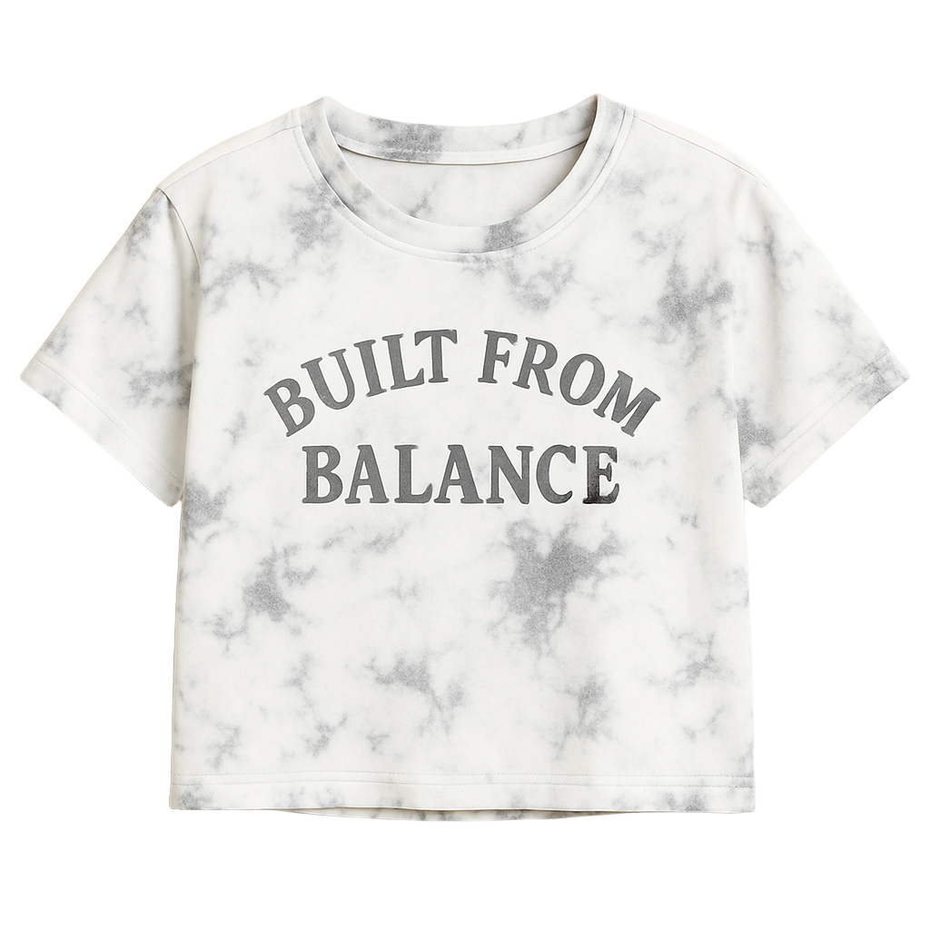 BUILT FROM BALANCE CROPPED WOMEN’S TEE
