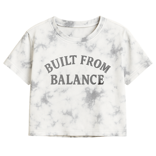 BUILT FROM BALANCE CROPPED WOMEN’S TEE