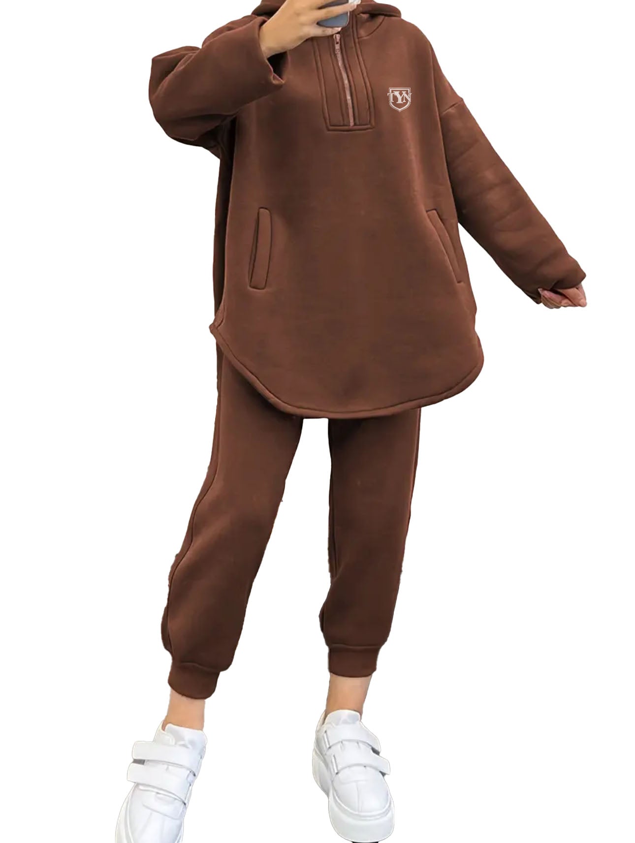 TYN Women’s Cozy Flux Two-Piece Hooded Set