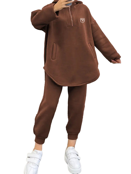 TYN Women’s Cozy Flux Two-Piece Hooded Set