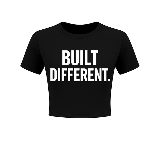 Built Different Reflective Crop Top (Women’s)