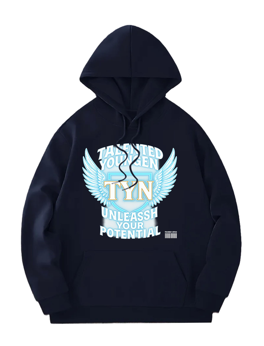 TYN “Unleash Your Potential” Hoodie – Sky Edition