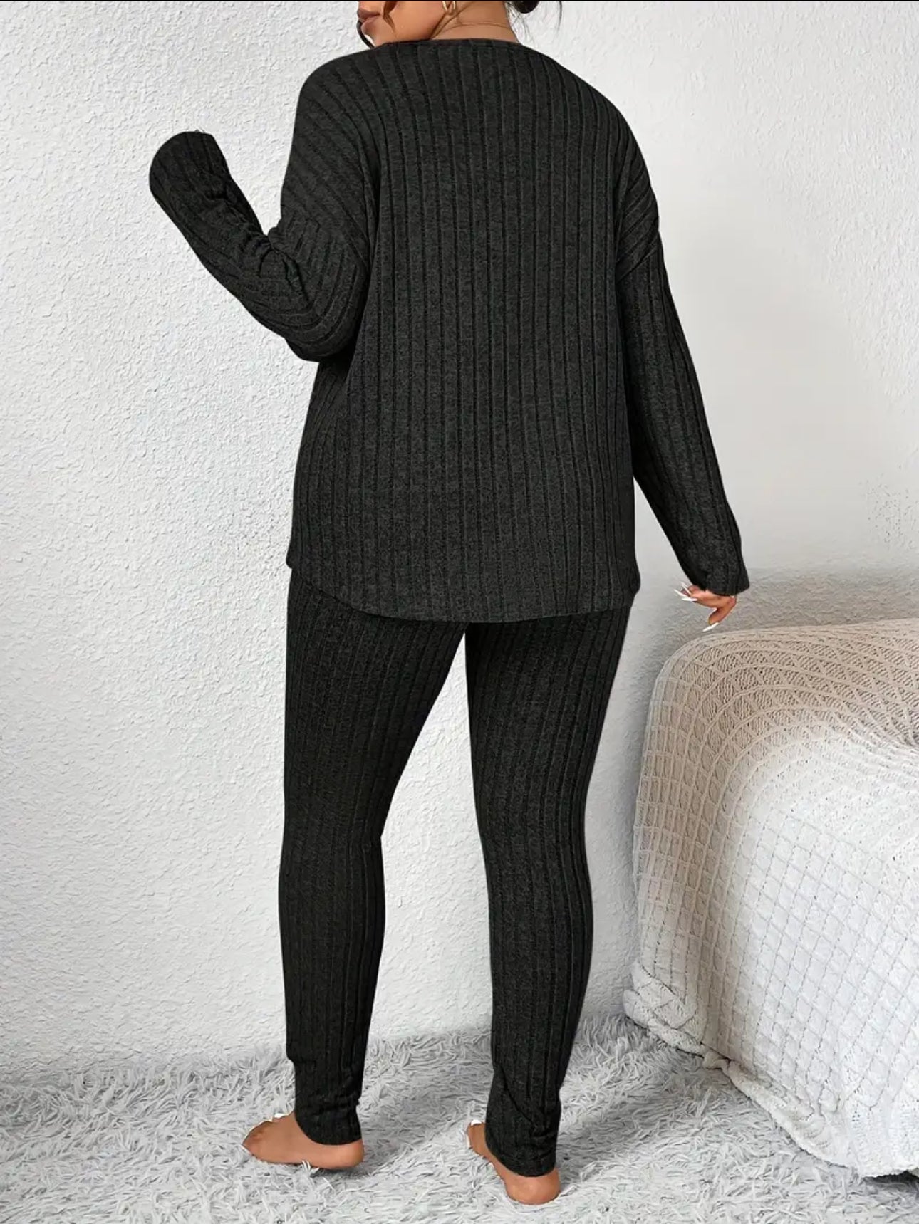 Plus Size CozyForm Ribbed Two-Piece