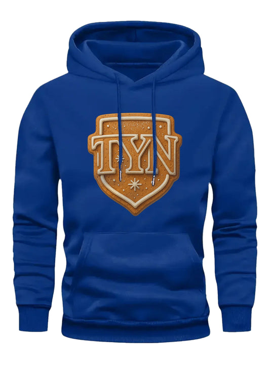 TYN “Gingerbread Shield” Hoodie – Royal Blue