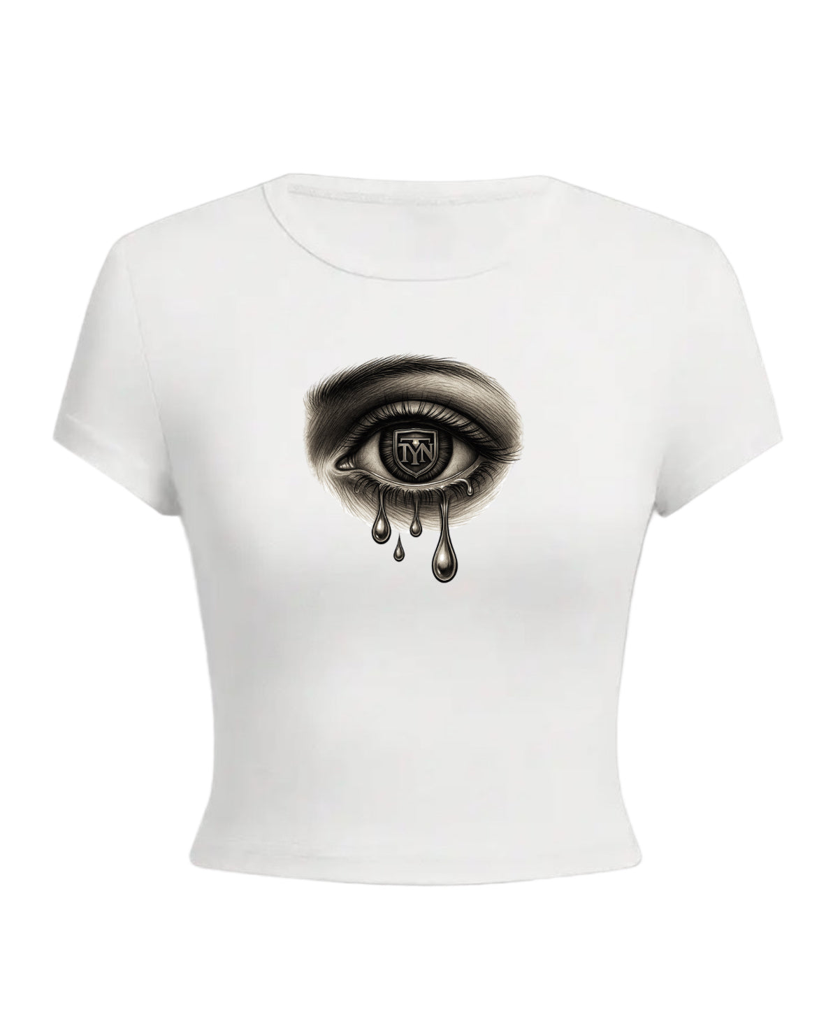 TYN Women’s Crying Eye Crop Tee