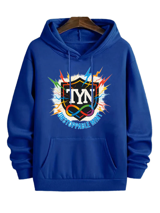 TYN “Unstoppable Mind” Neurodiversity Power Hoodie – Royal Blue
