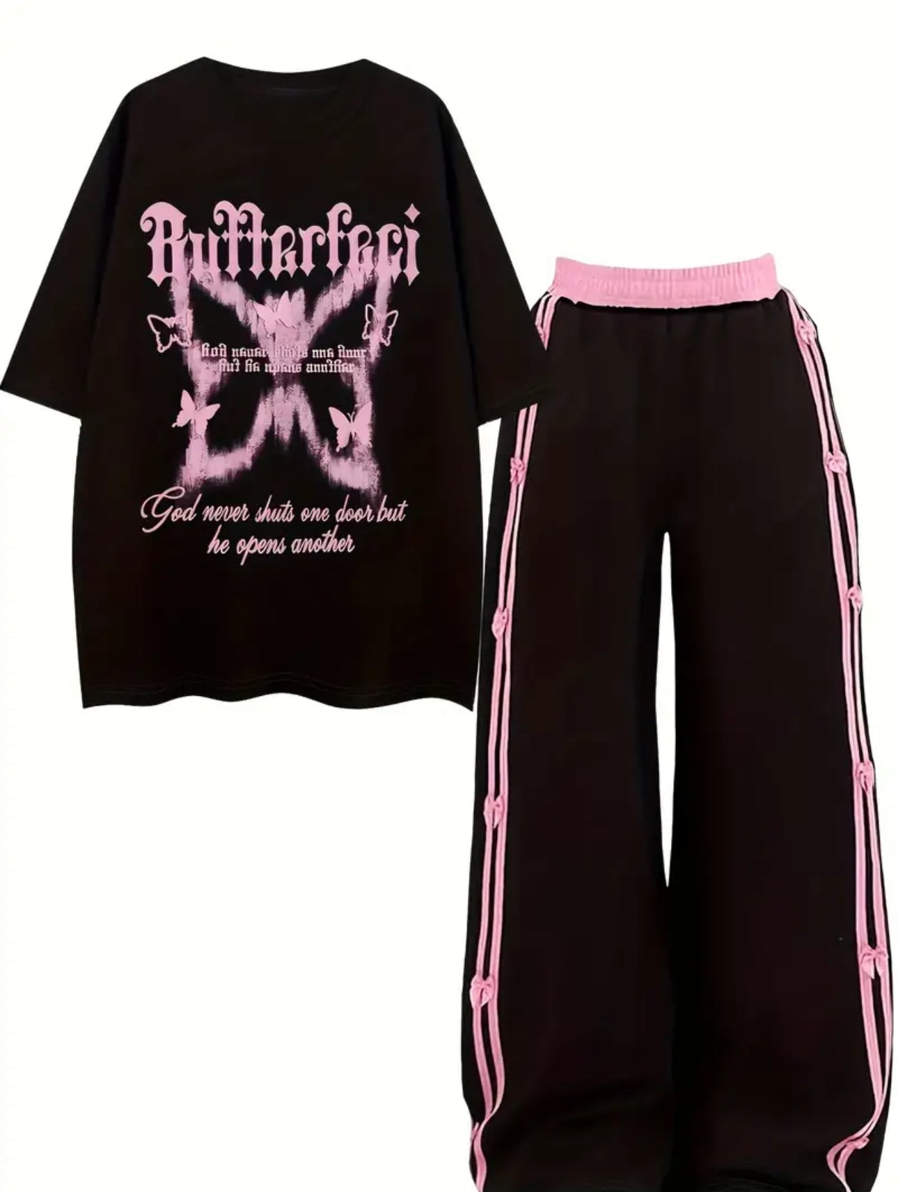 Women’s Butterfly Charm Co-ord Set