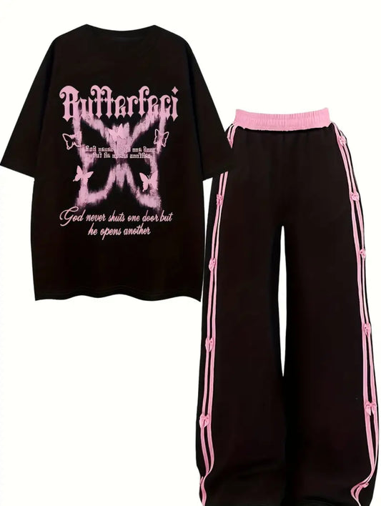 Women’s Butterfly Charm Co-ord Set