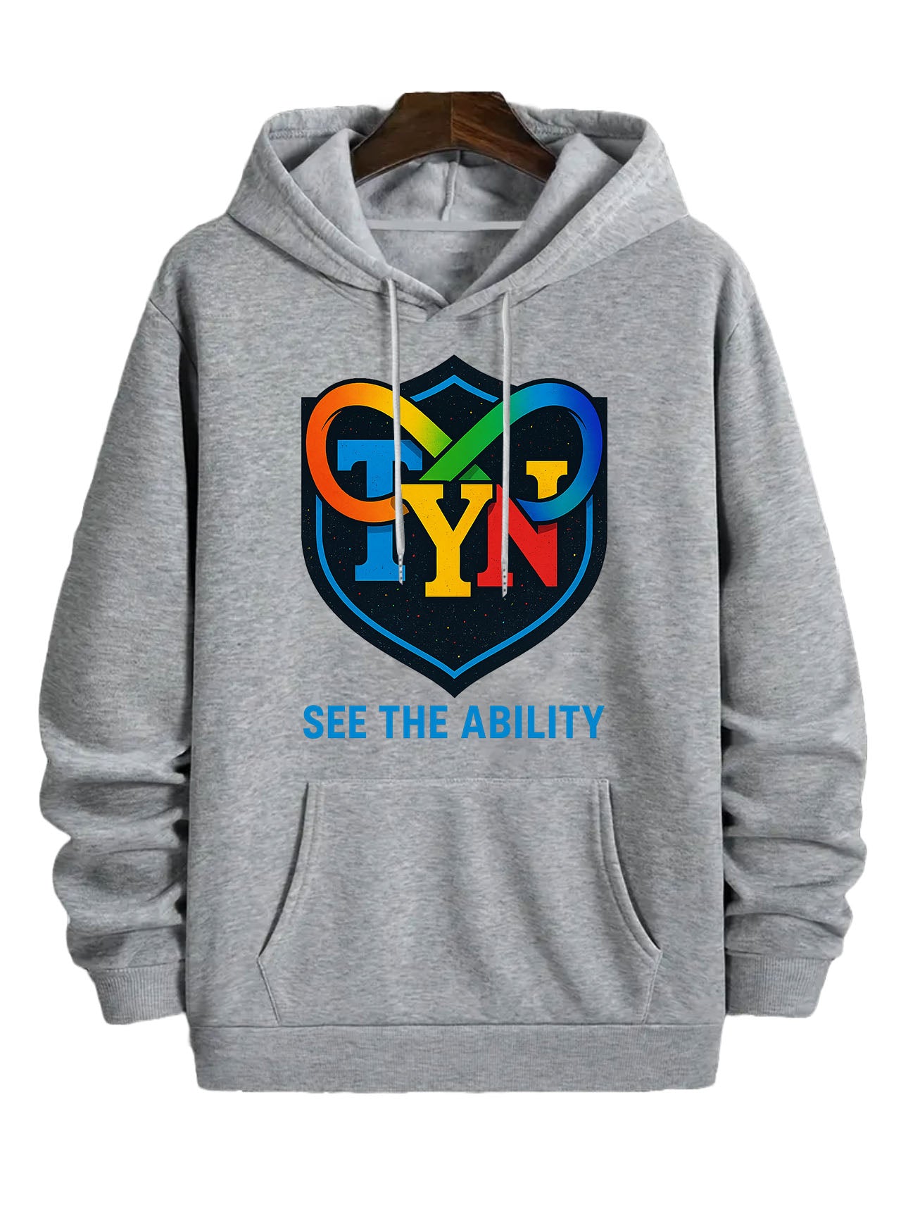 TYN “See The Ability” Neurodiversity Hoodie – Grey