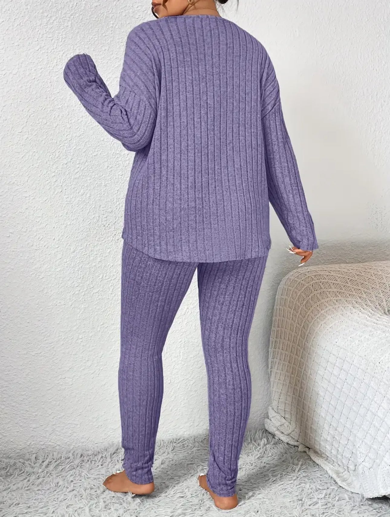 Plus Size CozyForm Ribbed Two-Piece