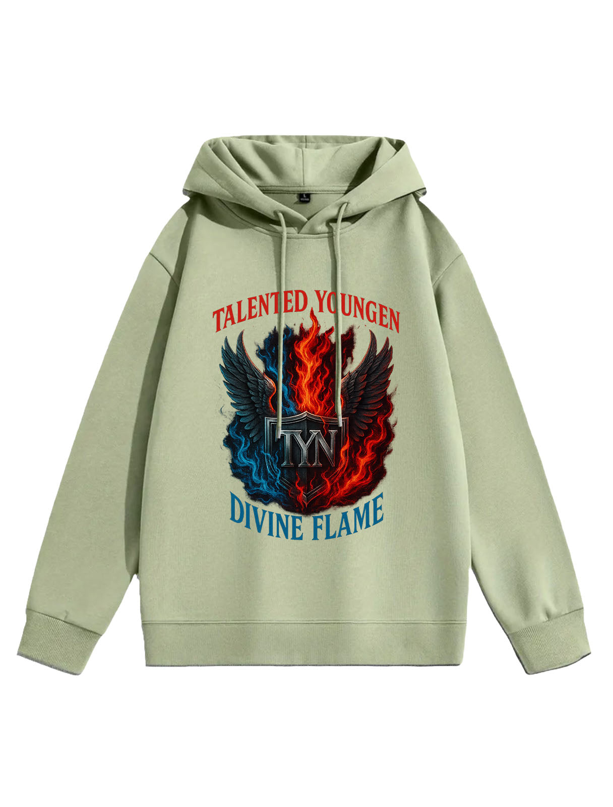 TYN “Divine Flame” Hoodie – Fire & Ice Edition