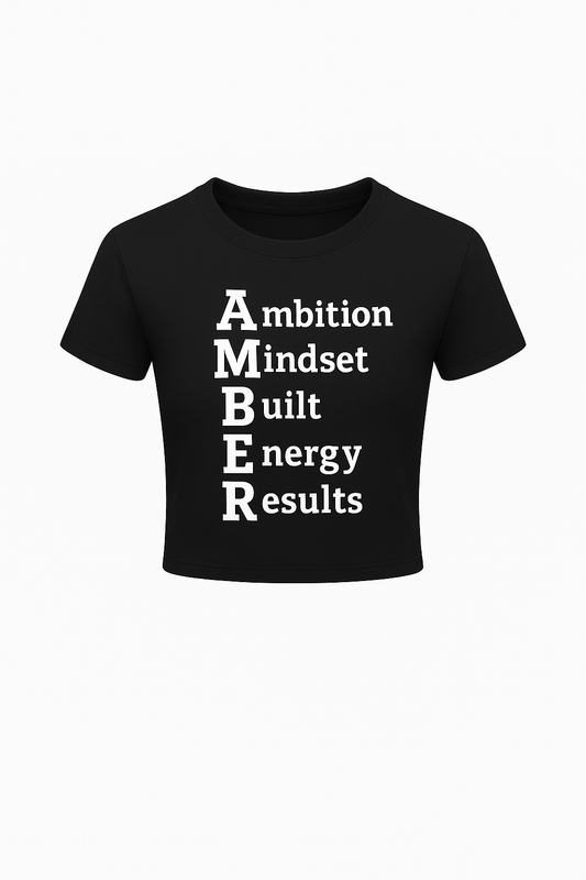 Amber “A.M.B.E.R” Tee – Black