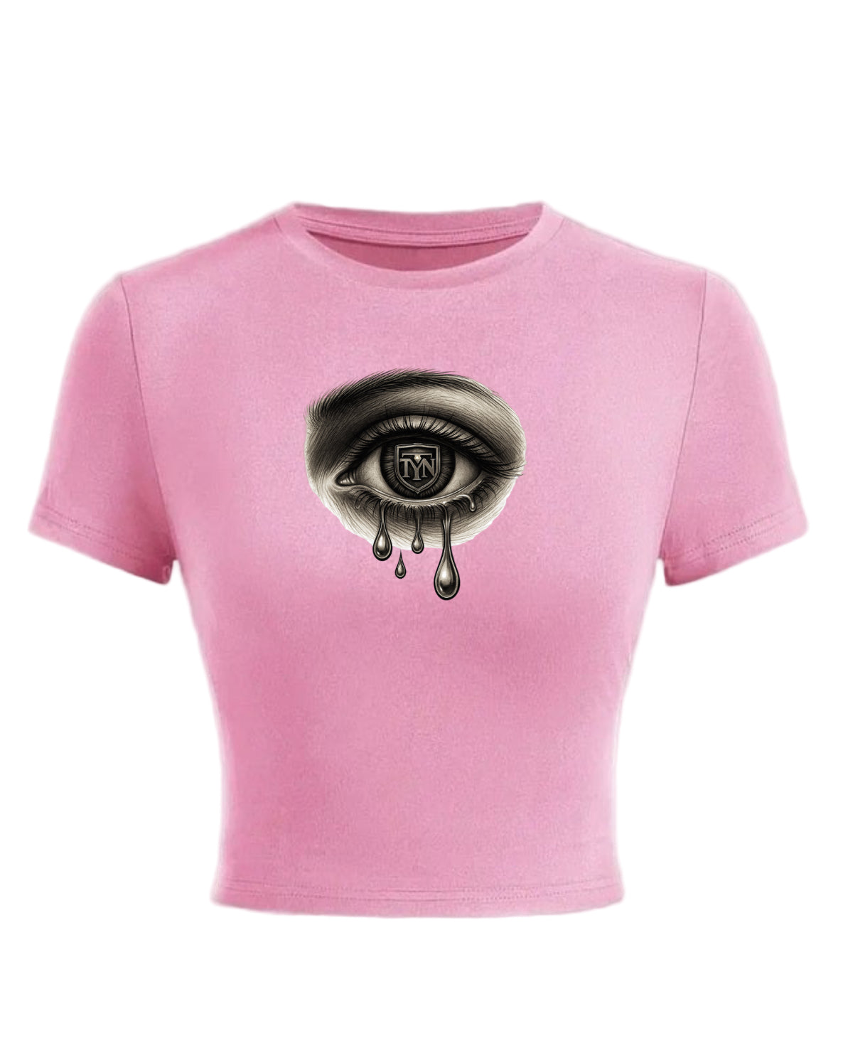 TYN Women’s Crying Eye Crop Tee