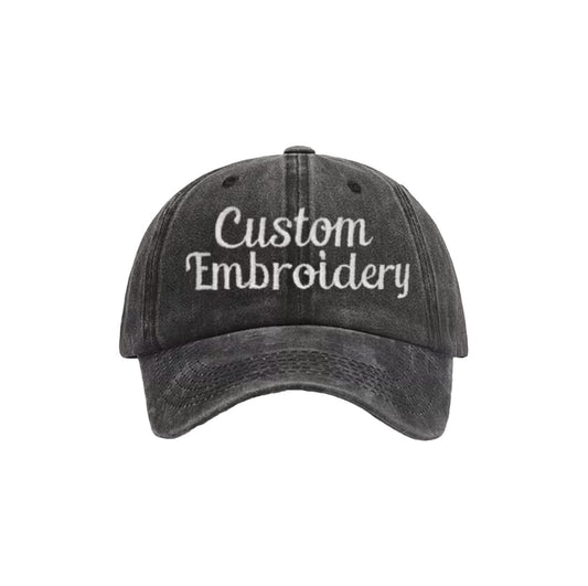 Customisable White Embroidered Retro Snapback Cap