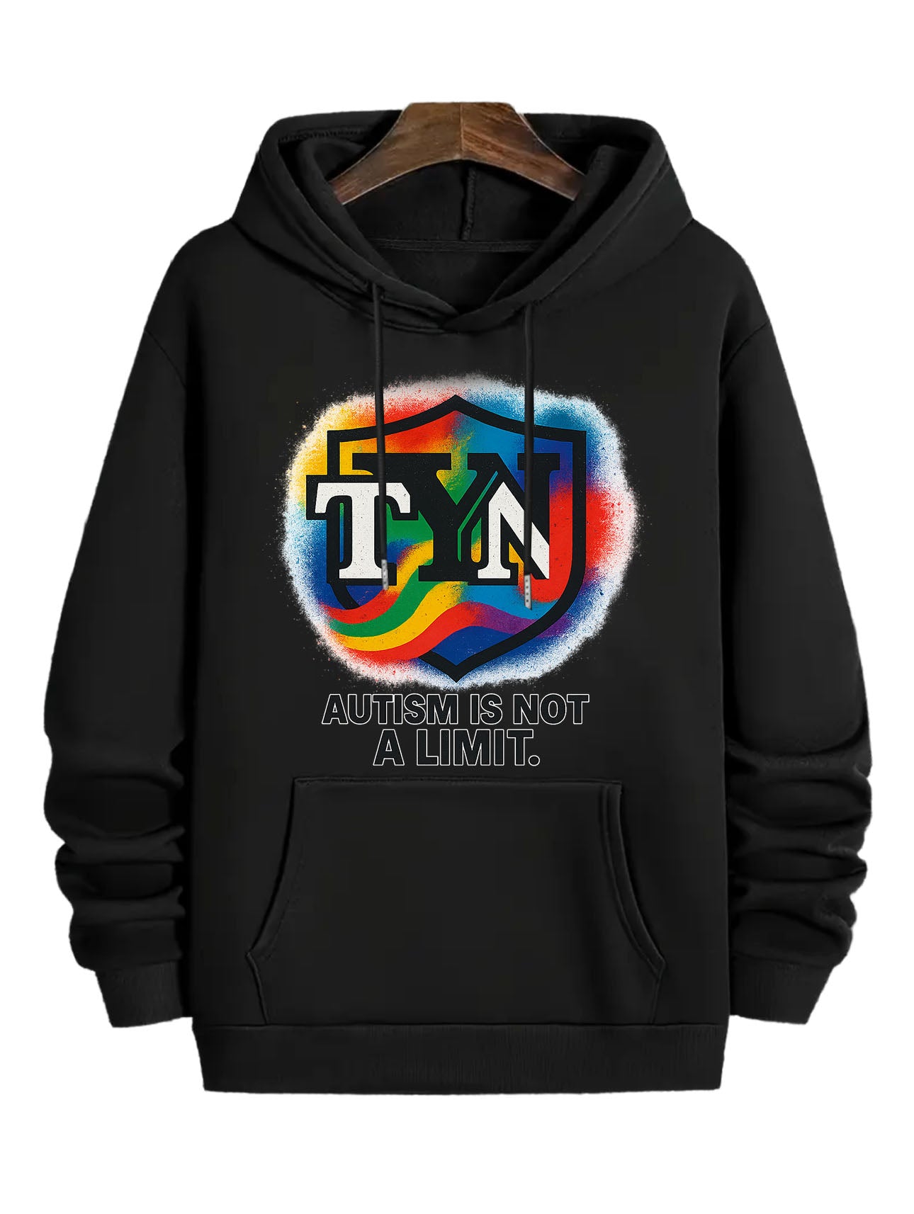 TYN “Autism Is Not a Limit” Empowerment Hoodie – Black