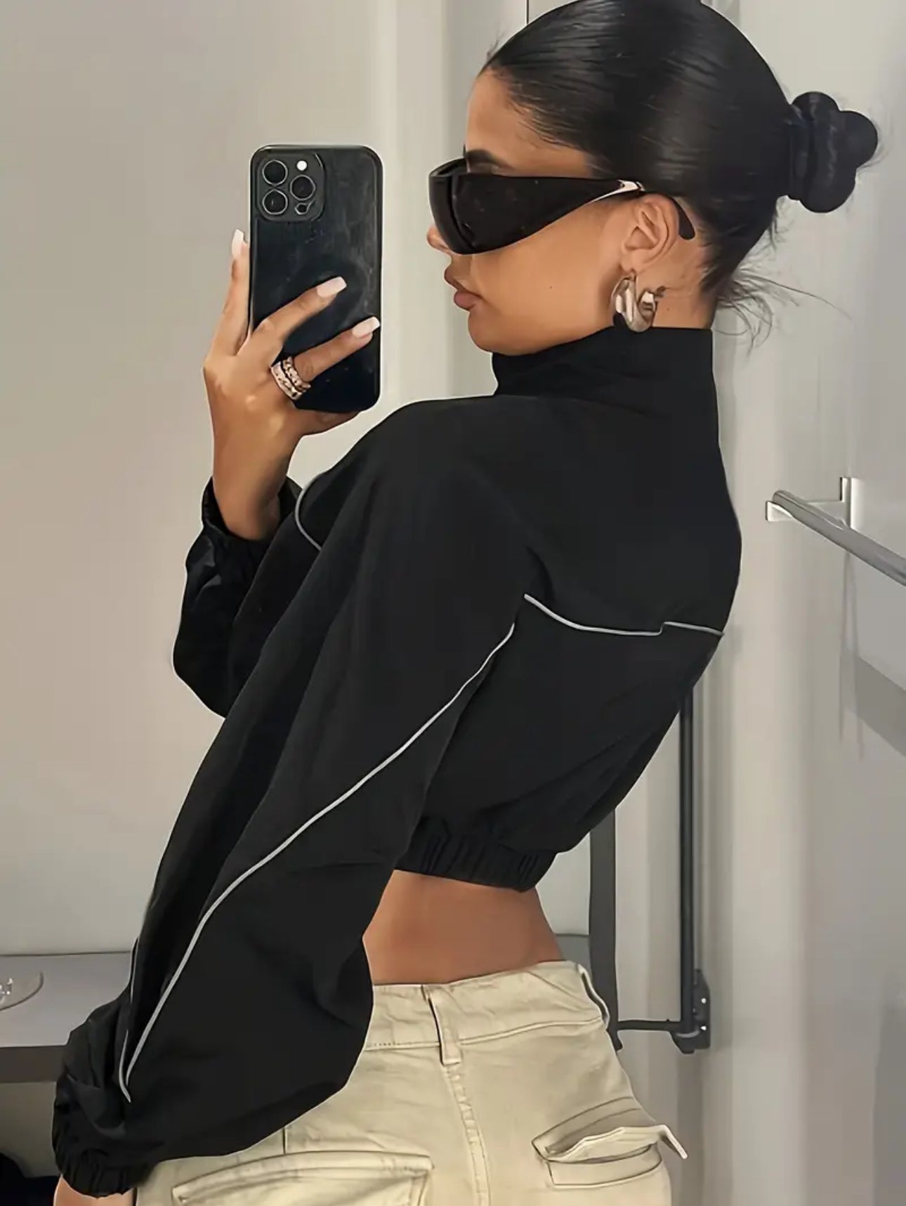 Women’s Cropped Zip-Up Windbreaker