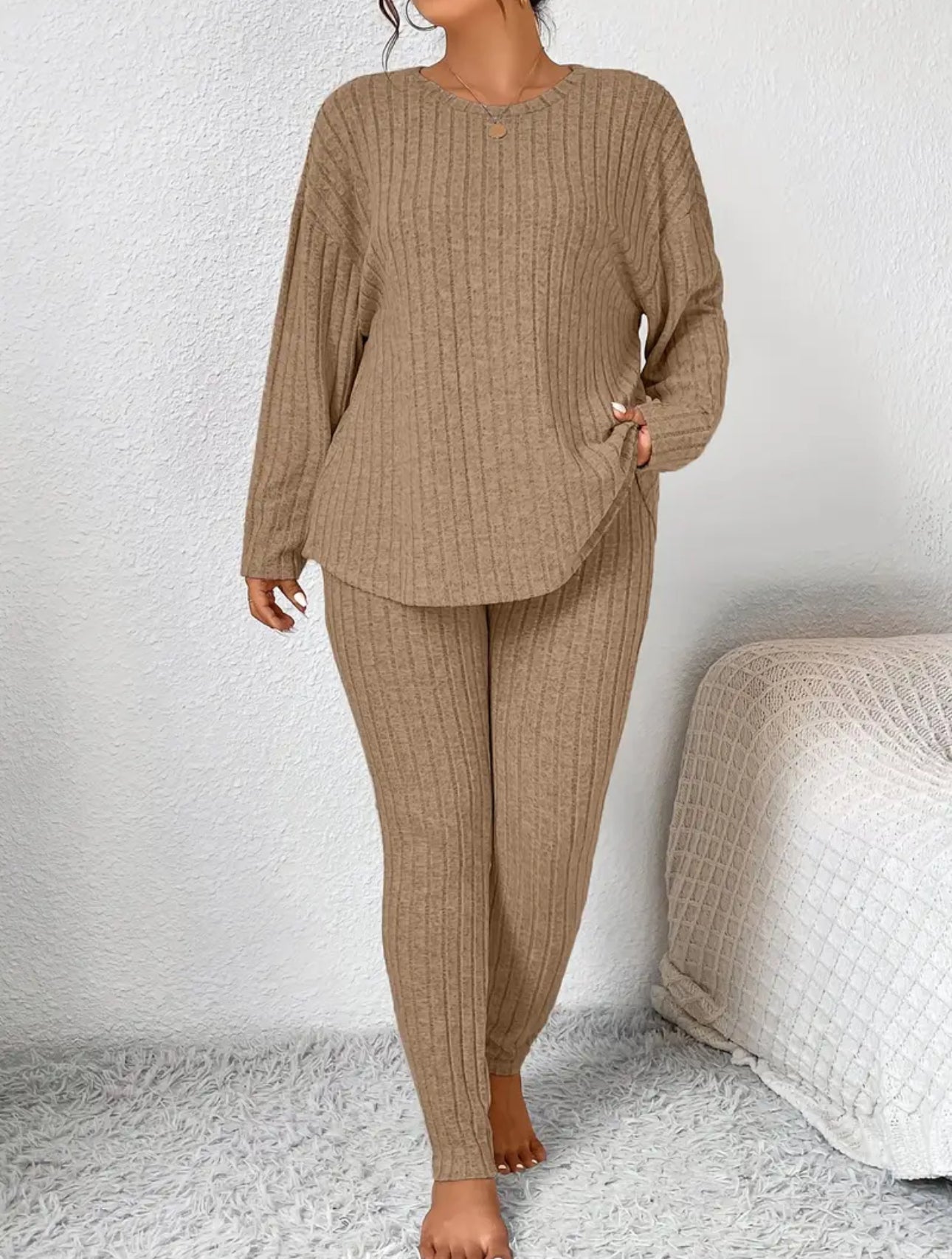 Plus Size CozyForm Ribbed Two-Piece