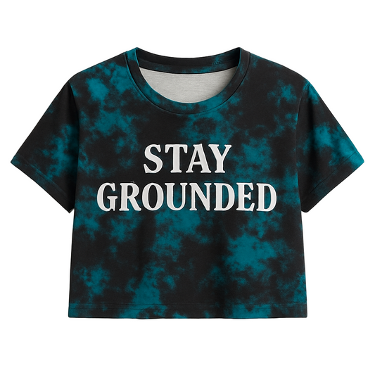 STAY GROUNDED CROPPED WOMEN’S TEE