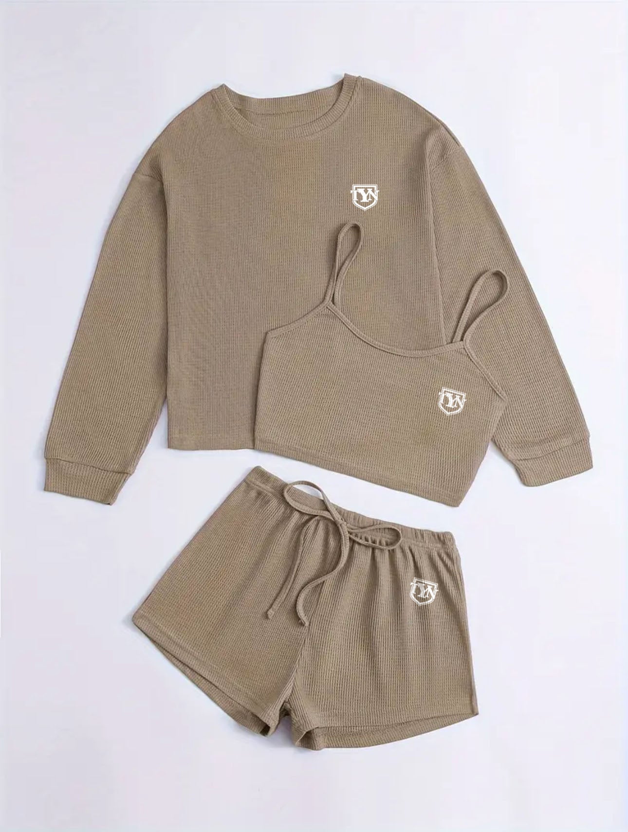 TYN Women’s 3-Piece Textured Lounge Set