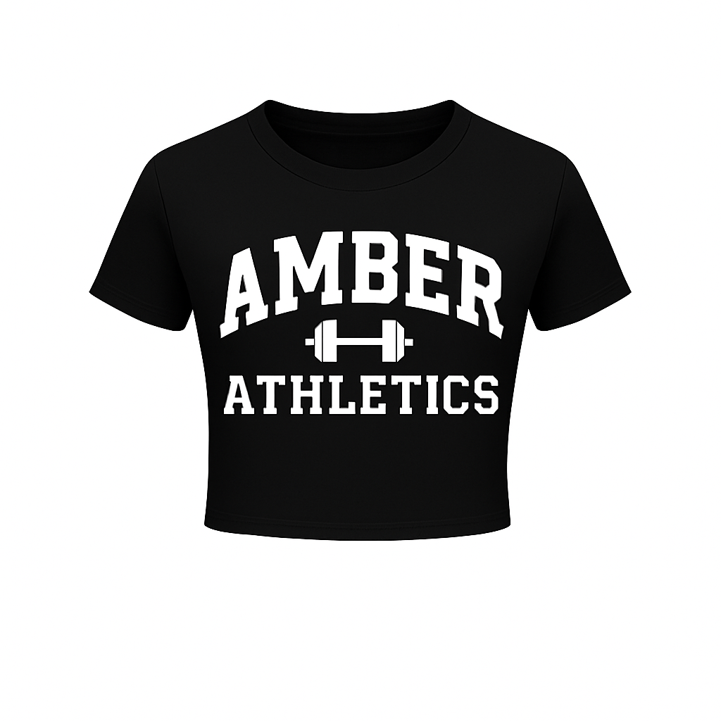 Amber “Athletics” Tee – Black
