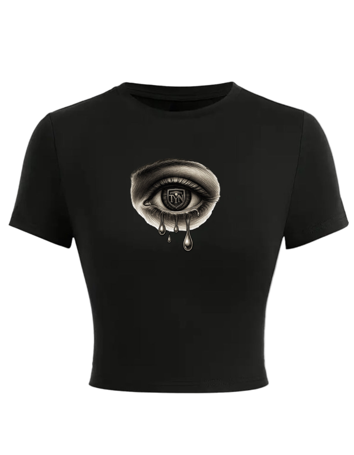 TYN Women’s Crying Eye Crop Tee